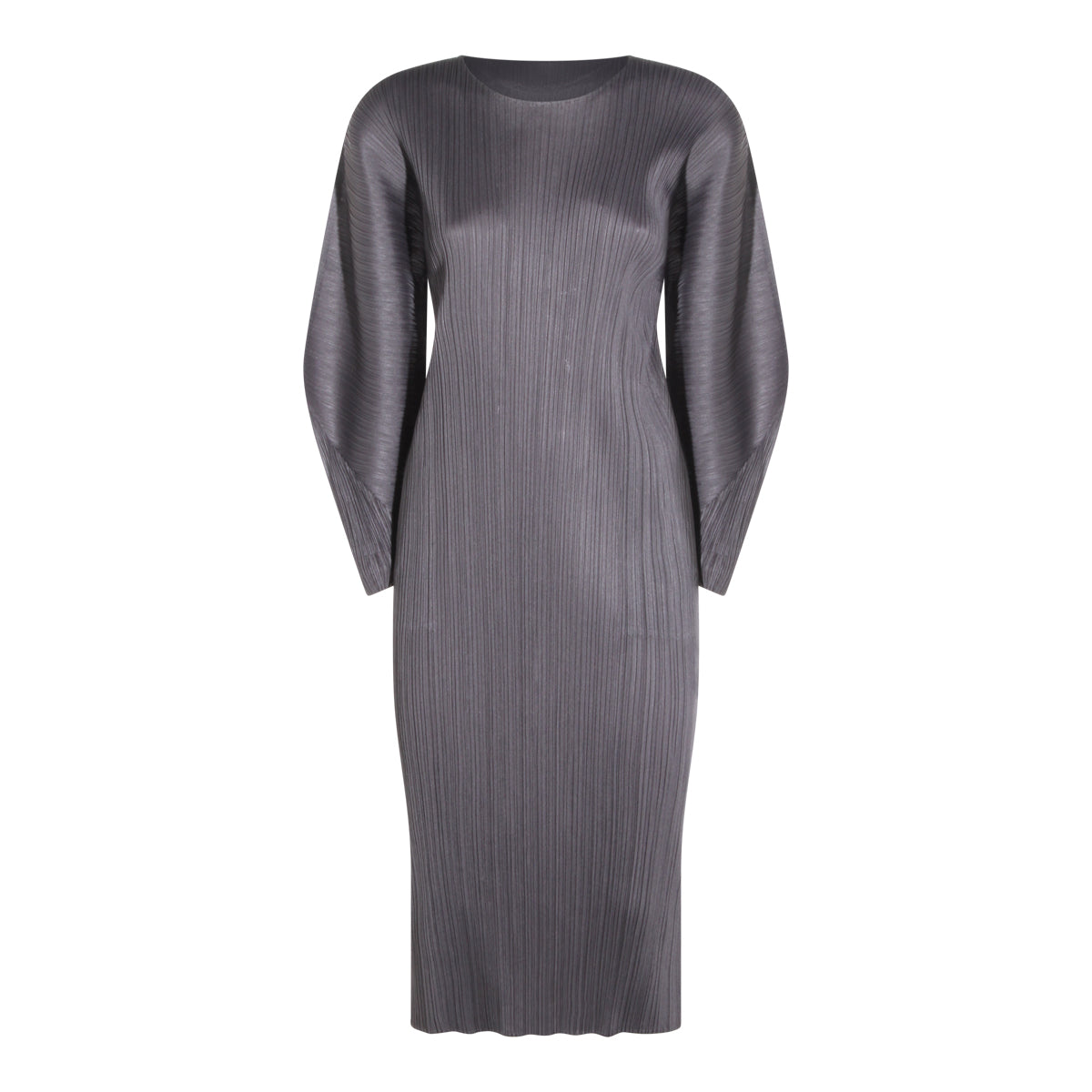 GREY PLEATED DRESS
