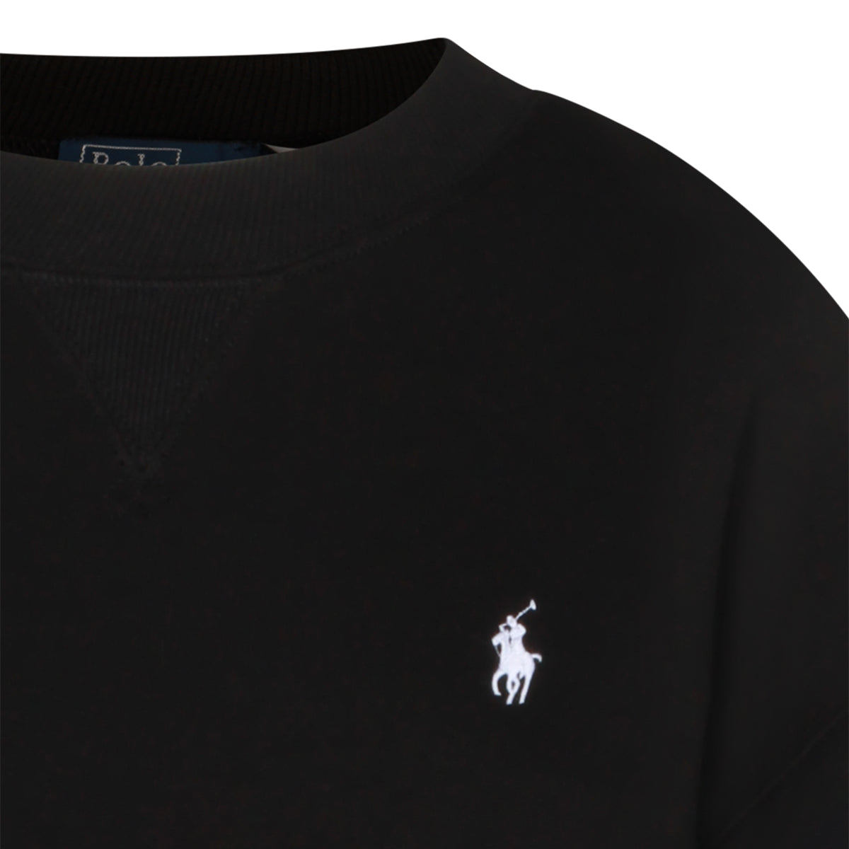 BLACK COTTON SWEATSHIRT