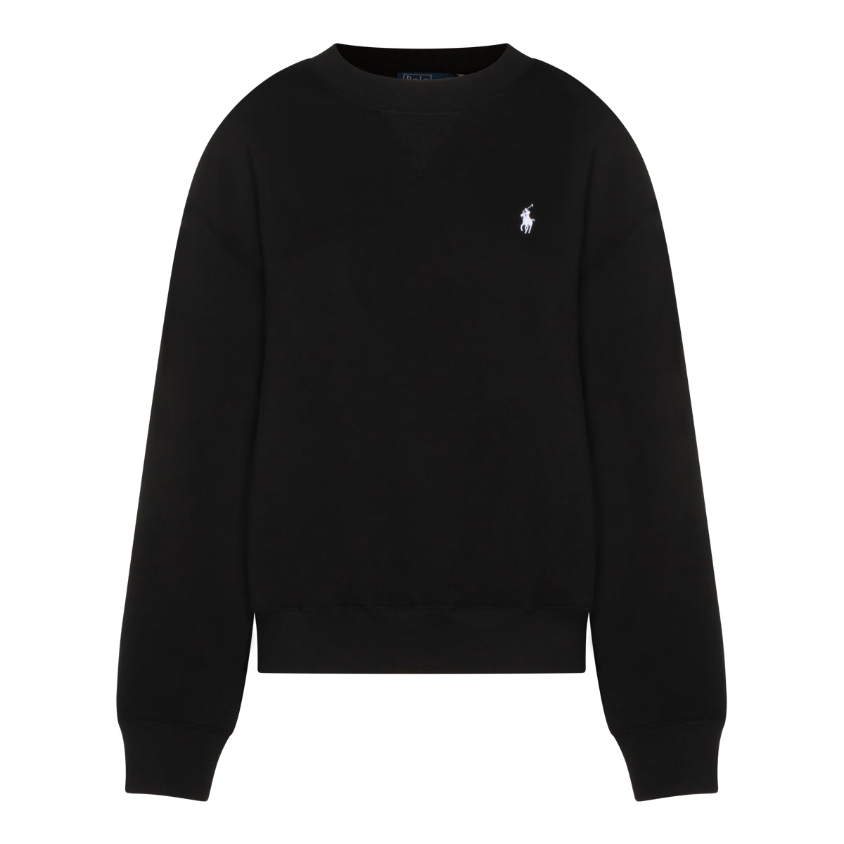 BLACK COTTON SWEATSHIRT