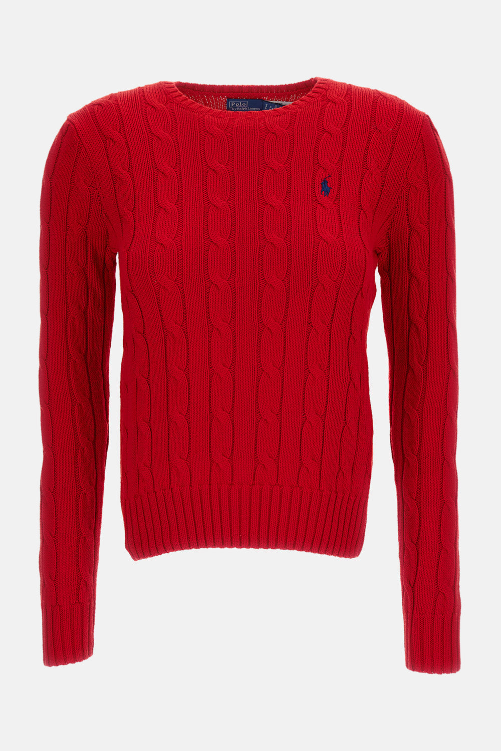 CABLE KNIT CREW NECK SWEATER