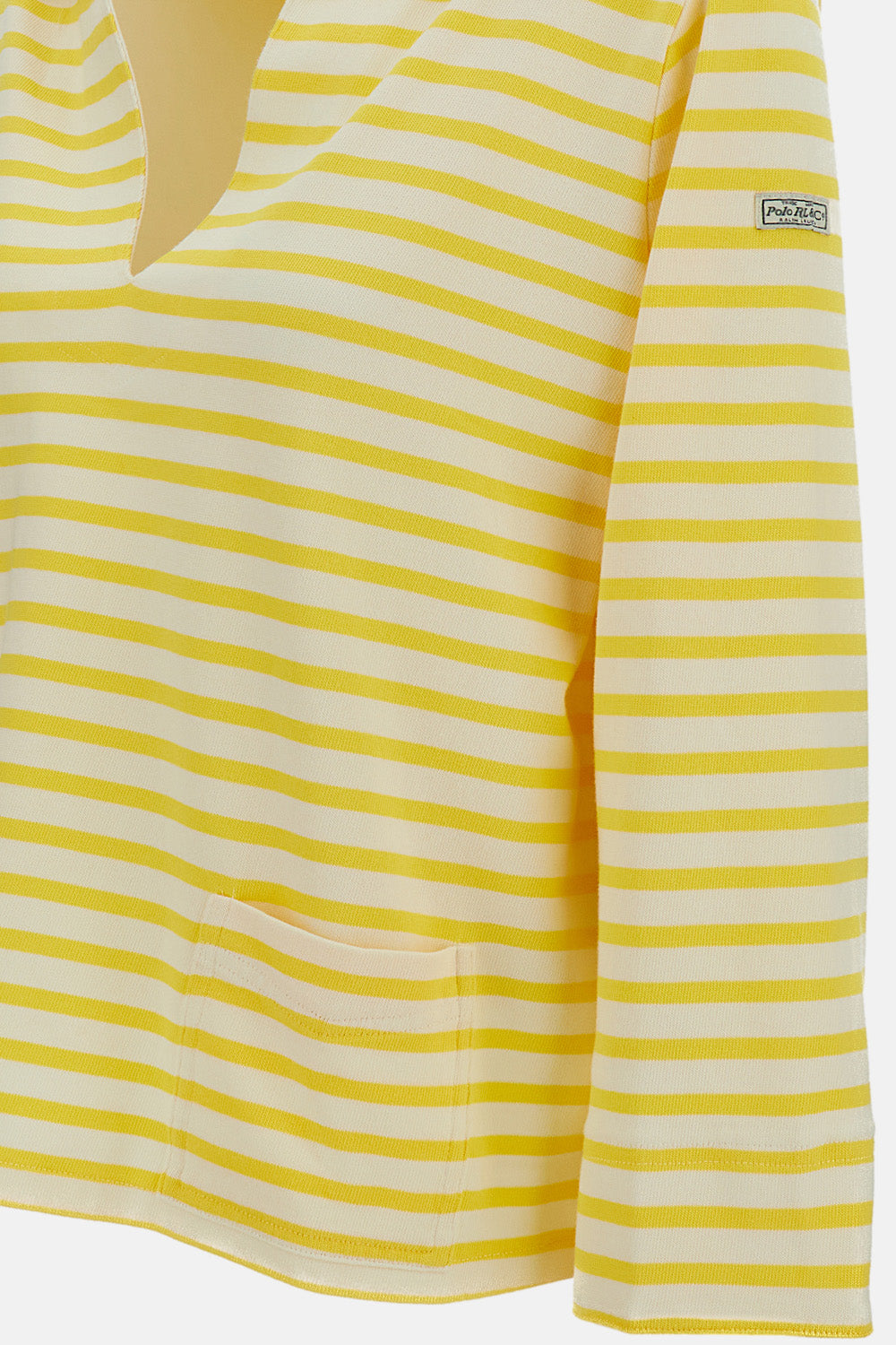 V-NECK STRIPED T-SHIRT