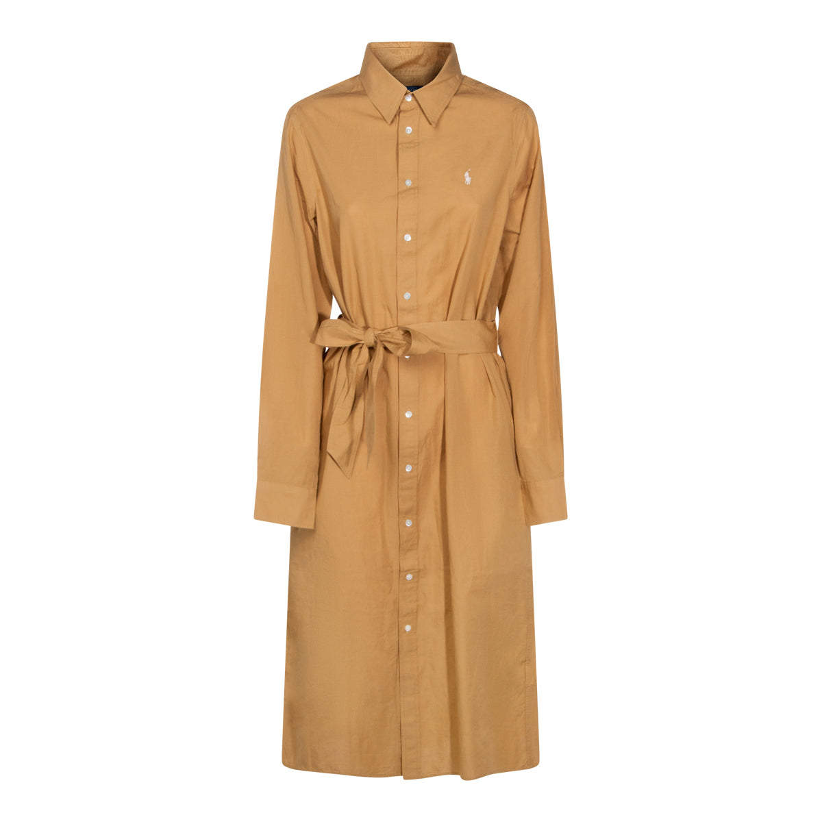 CAMEL COTTON DRESS