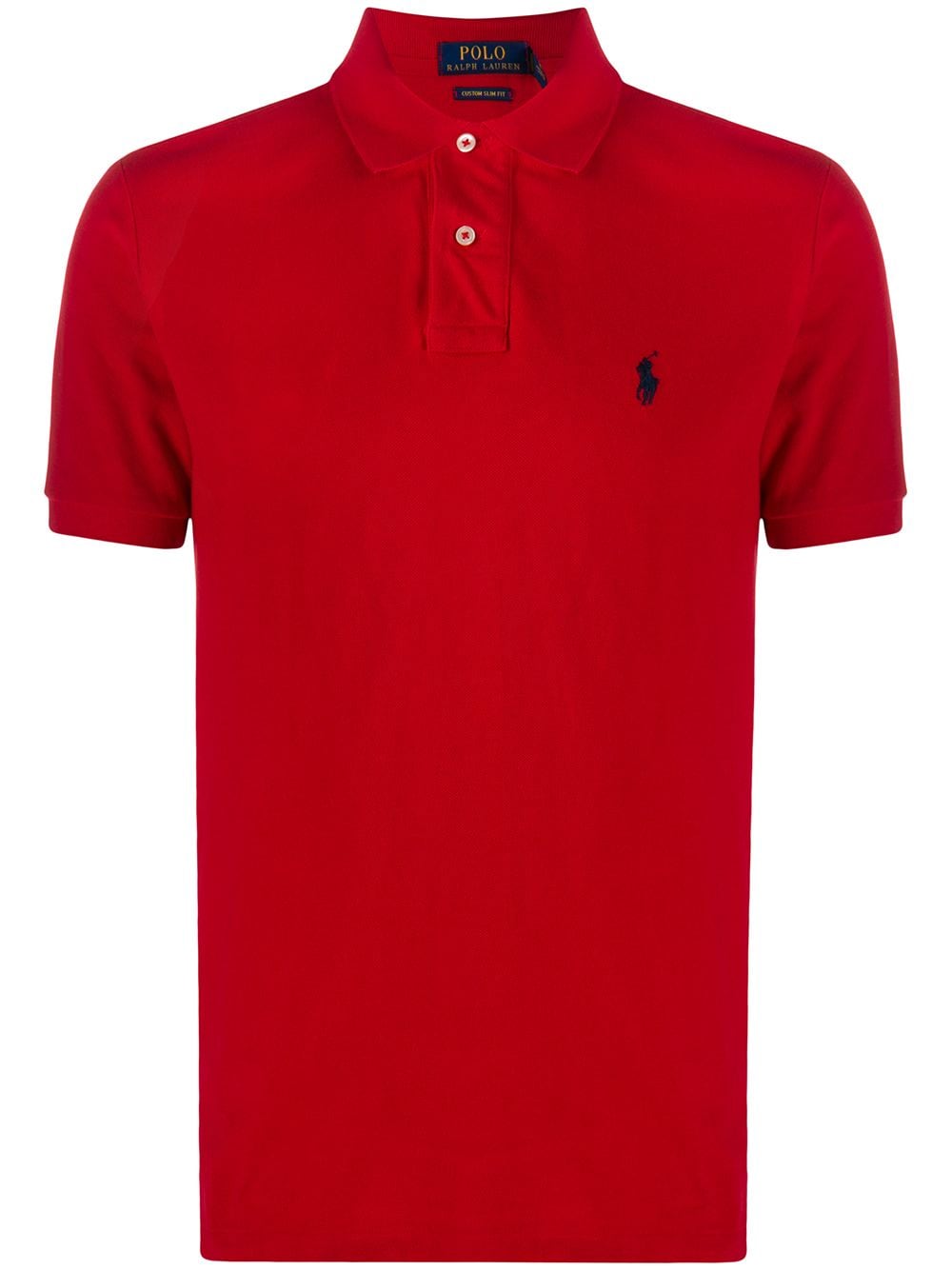 BRIGHT RED COTTON POLO SHIRT