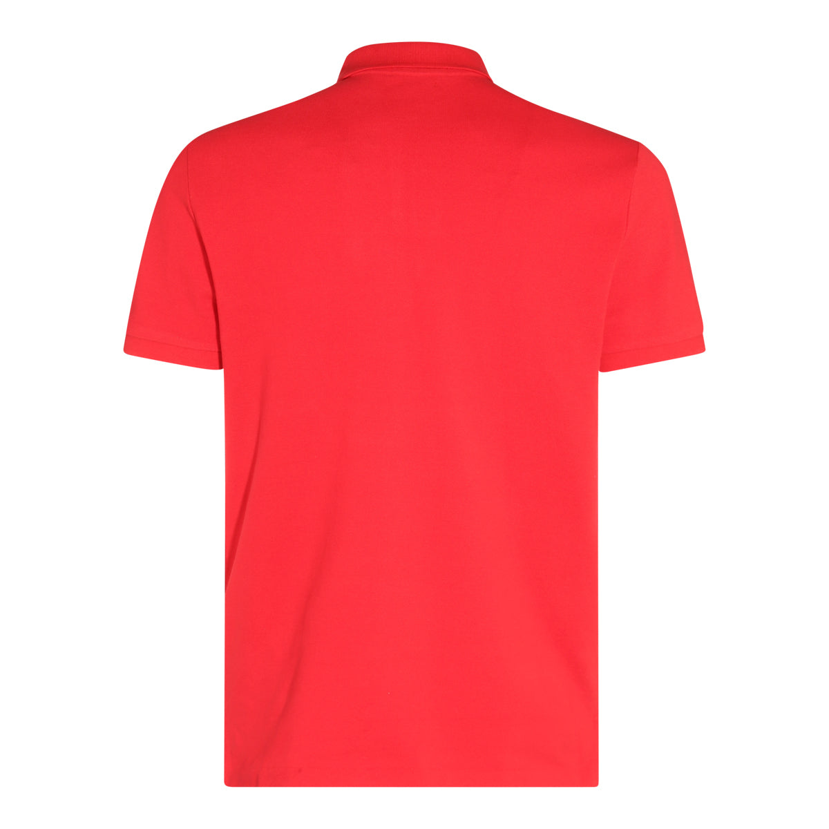 BRIGHT RED COTTON POLO SHIRT