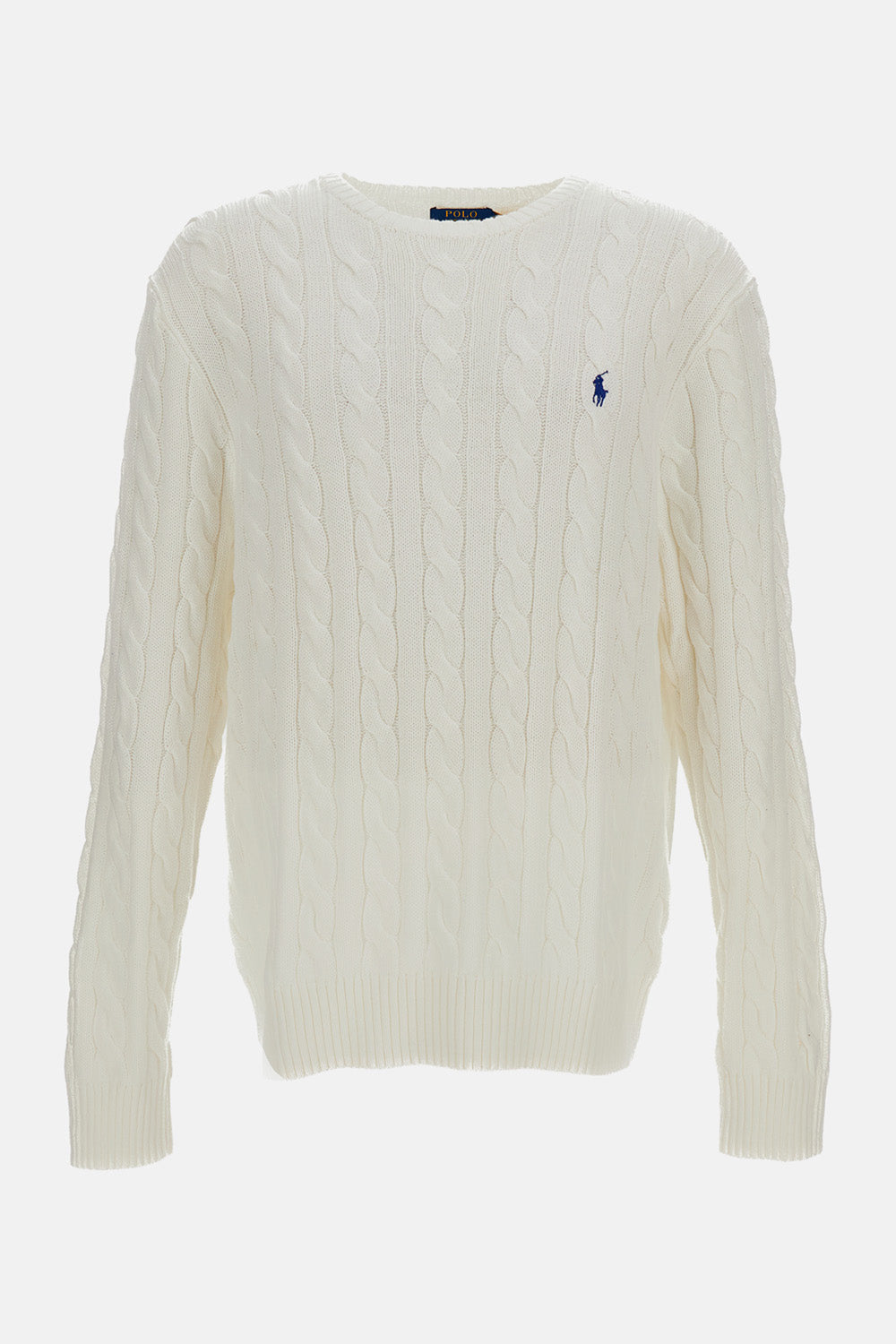 CABLE KNIT  CREW NECK SWEATER