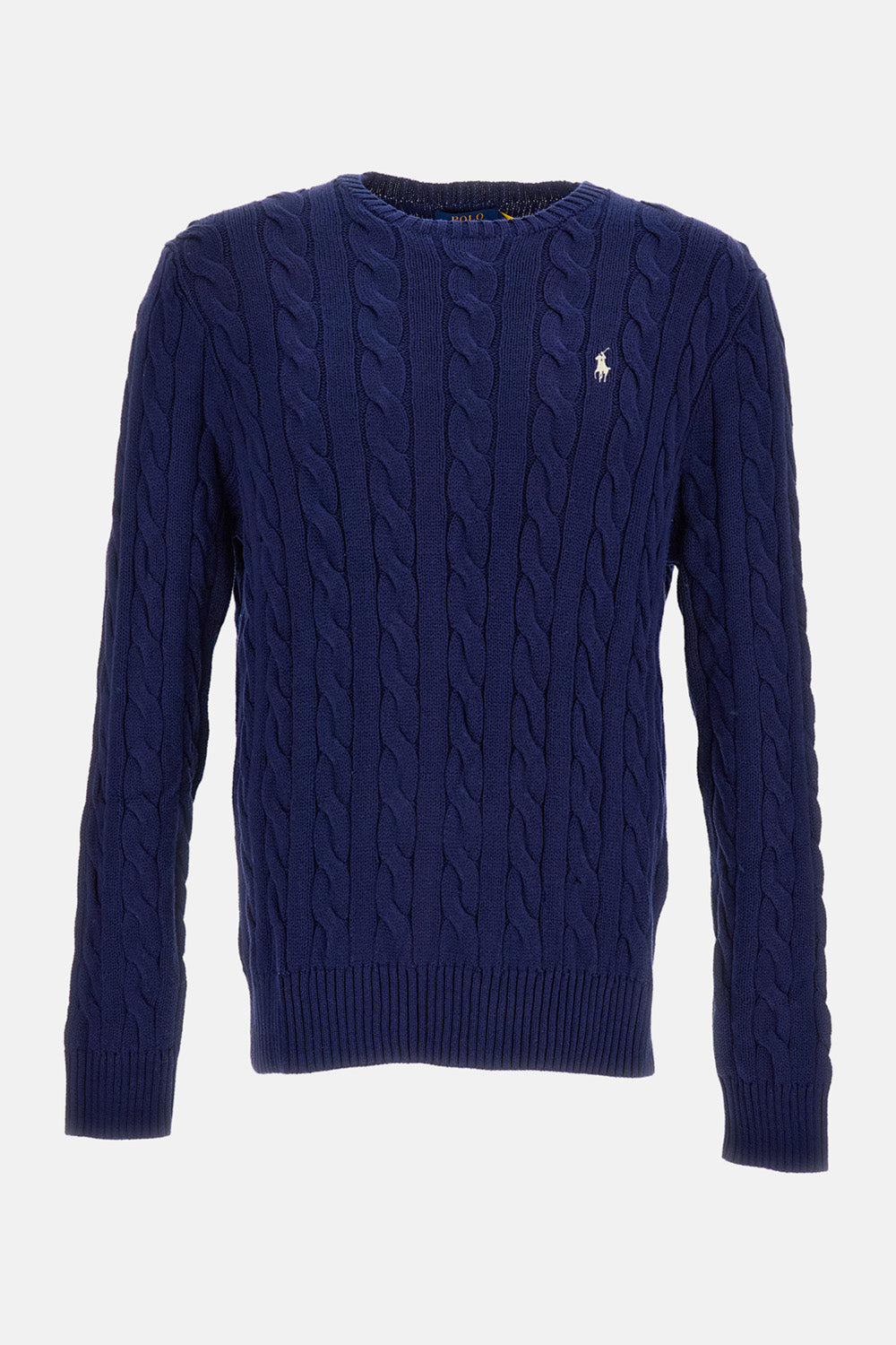 CABLE KNIT  CREW NECK SWEATER