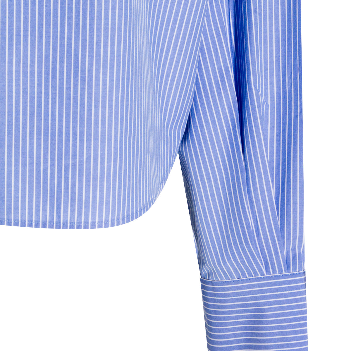 WHITE AND BLUE COTTON SHIRT