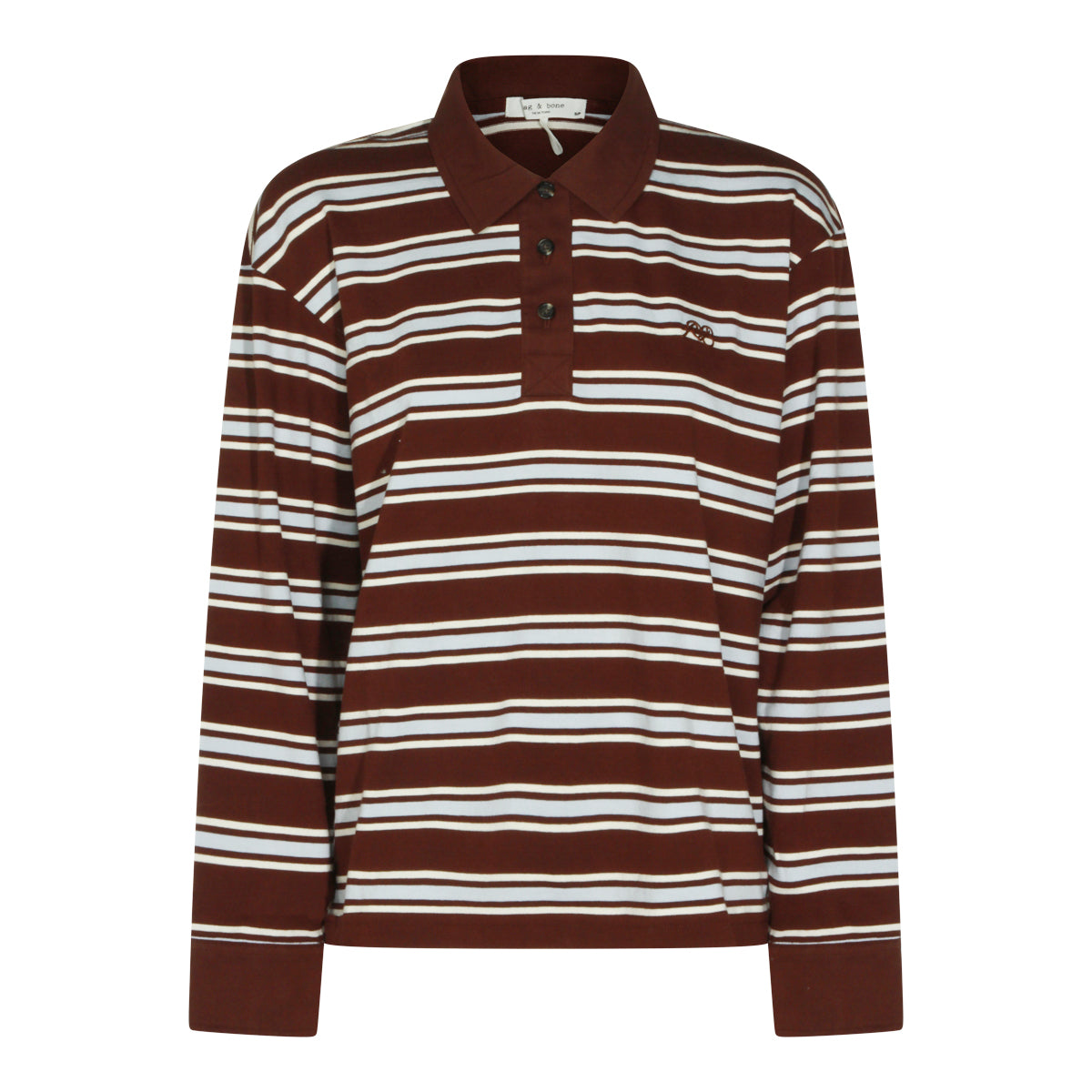MULTICOLOR COTTON STRIPED POLO SHIRT