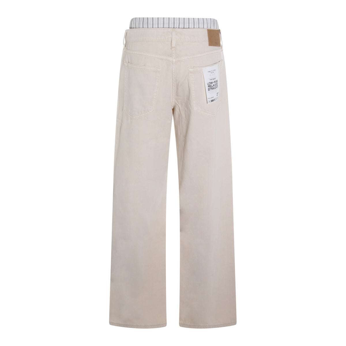 SAND COTTON JEANS