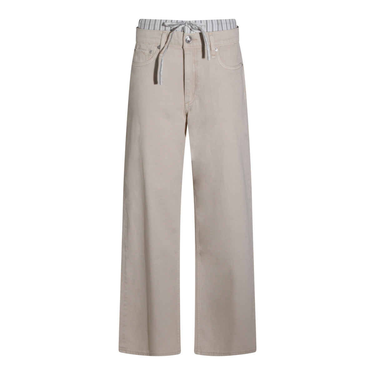 SAND COTTON JEANS