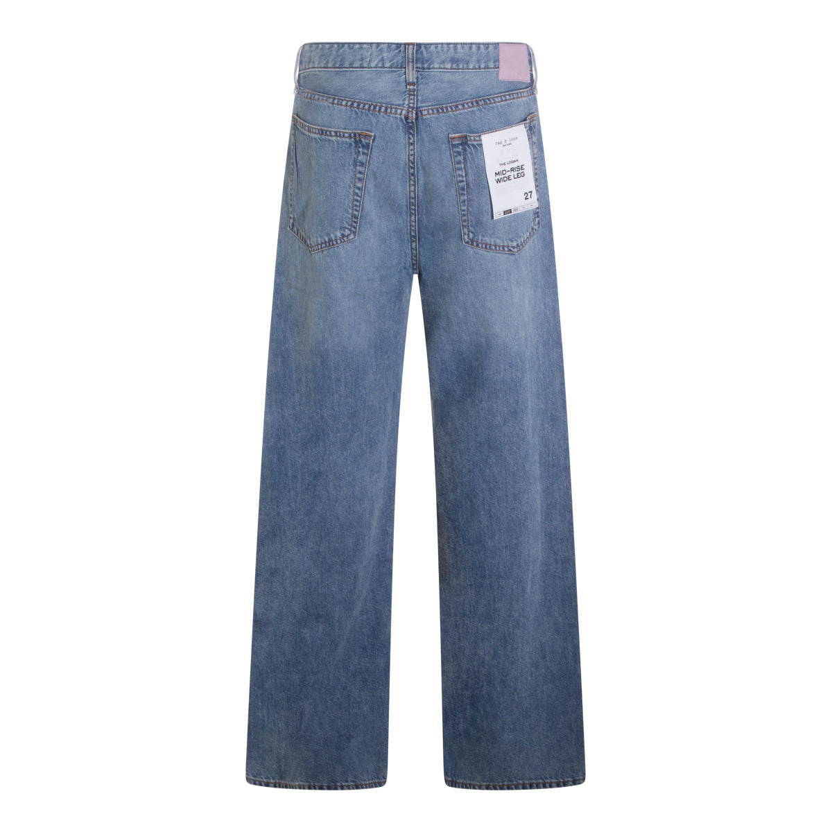 MID BLUE COTTON JEANS