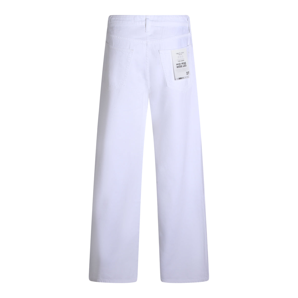 WHITE COTTON LOGAN JEANS