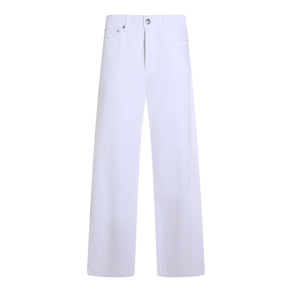 WHITE COTTON LOGAN JEANS