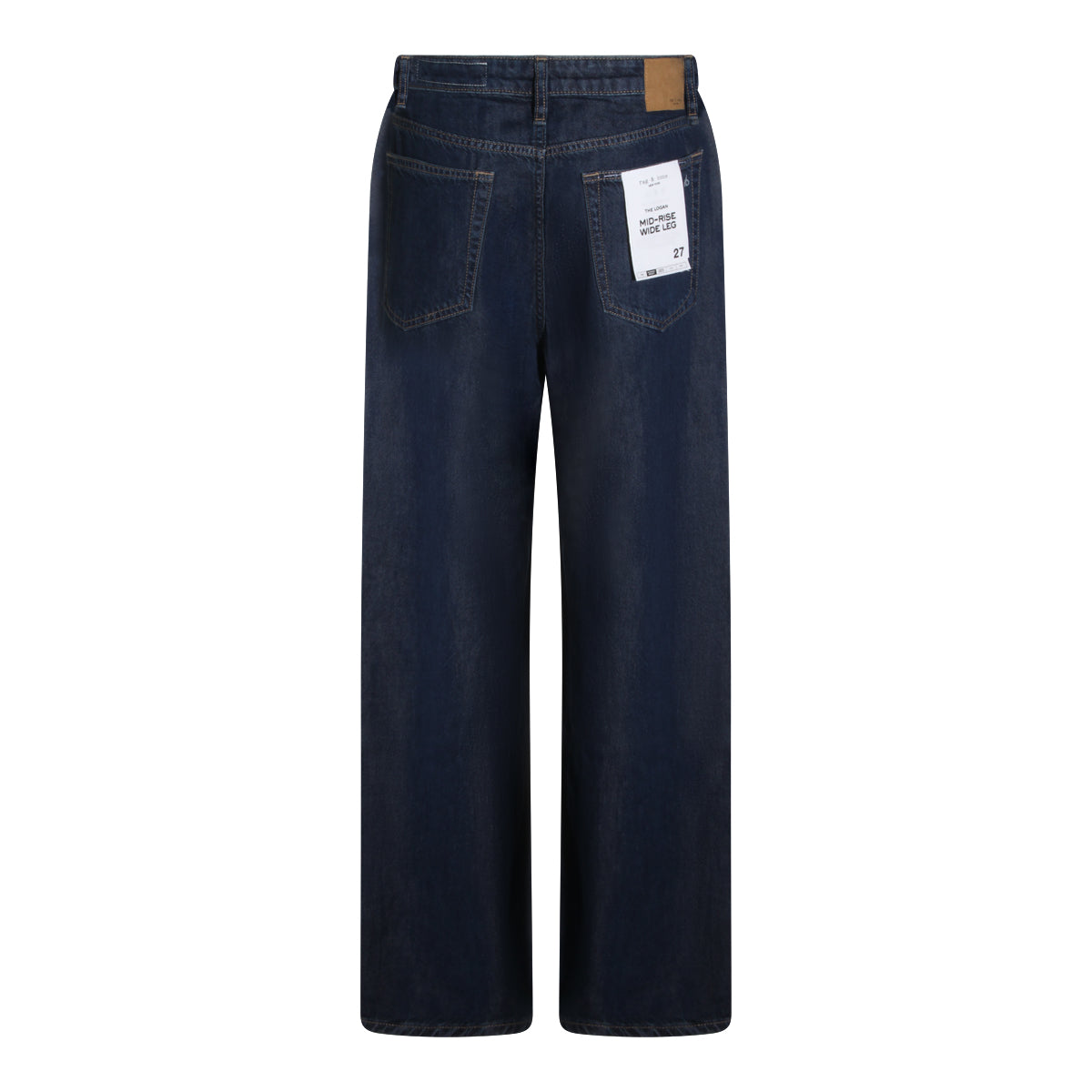 DARK BLUE COTTON LOGAN JEANS