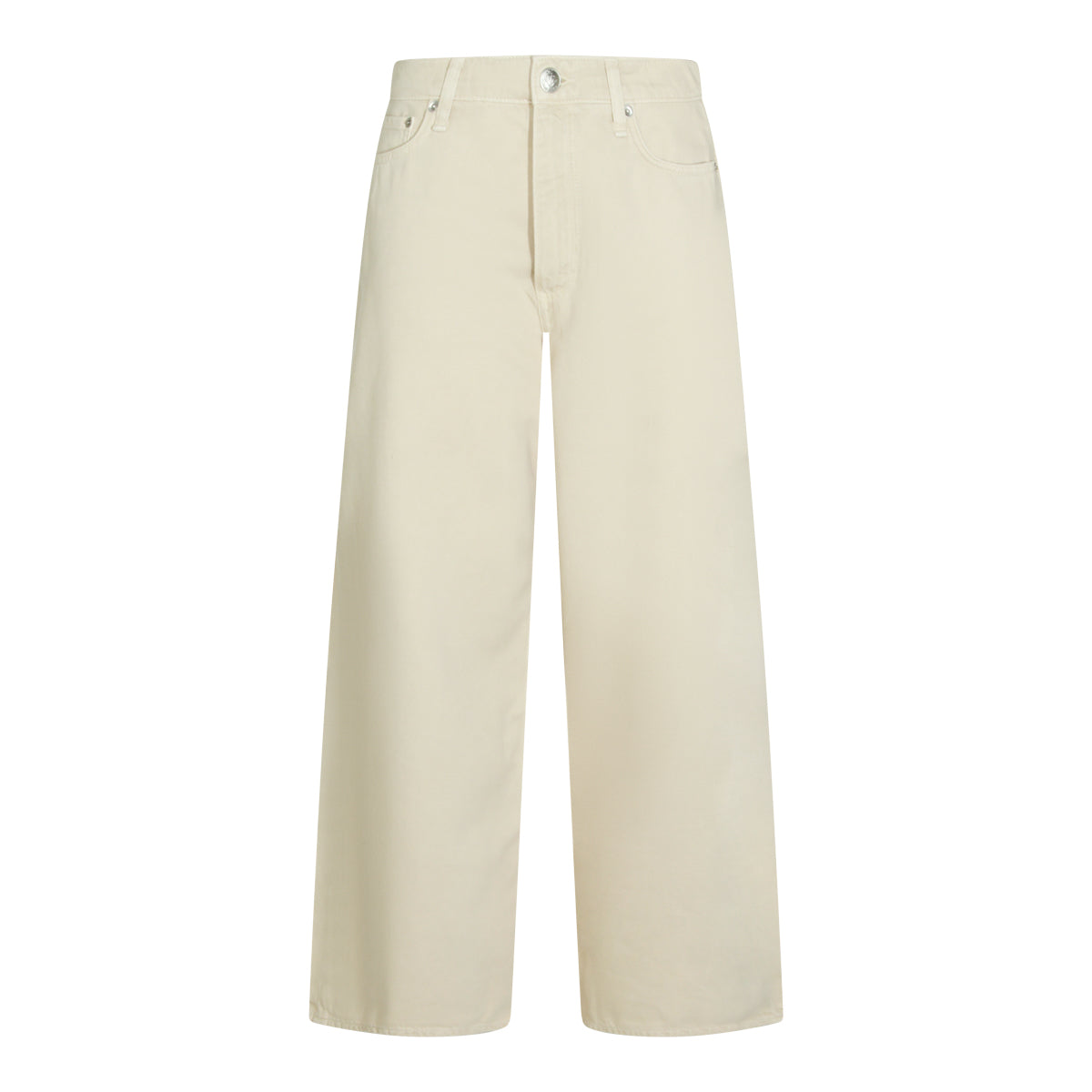 SAND COTTON SOFIE WIDE LEG JEANS