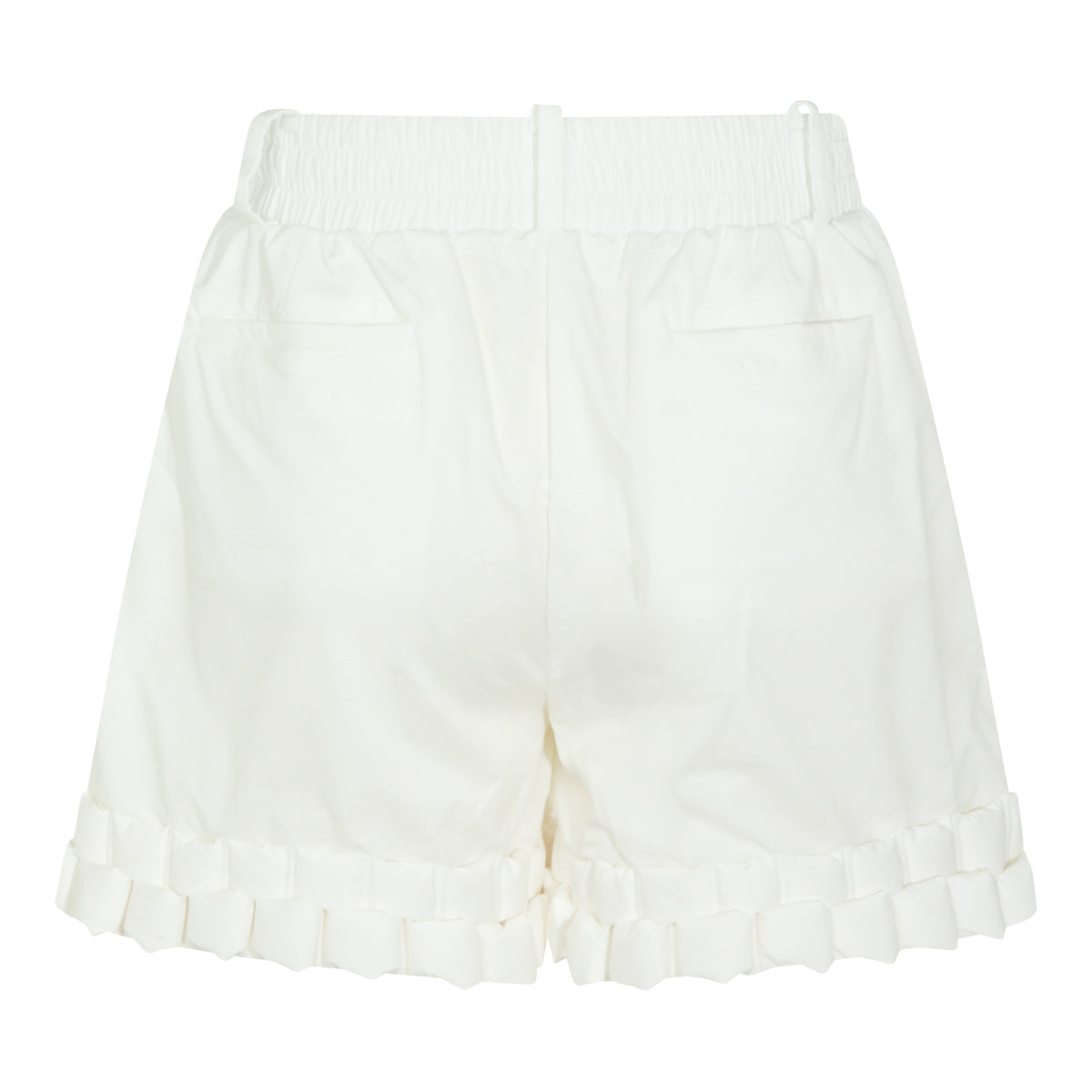WHITE COTTON SHORTS