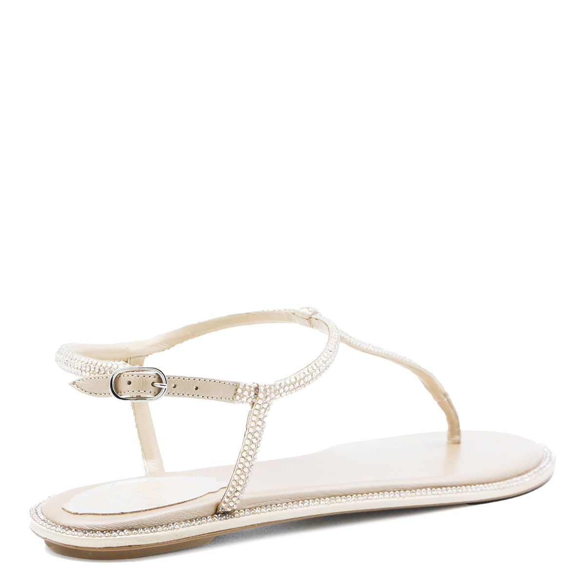 BEIGE LEATHER FLATS