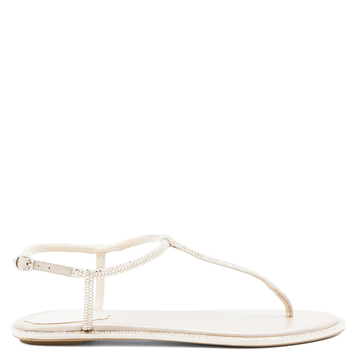 BEIGE LEATHER FLATS