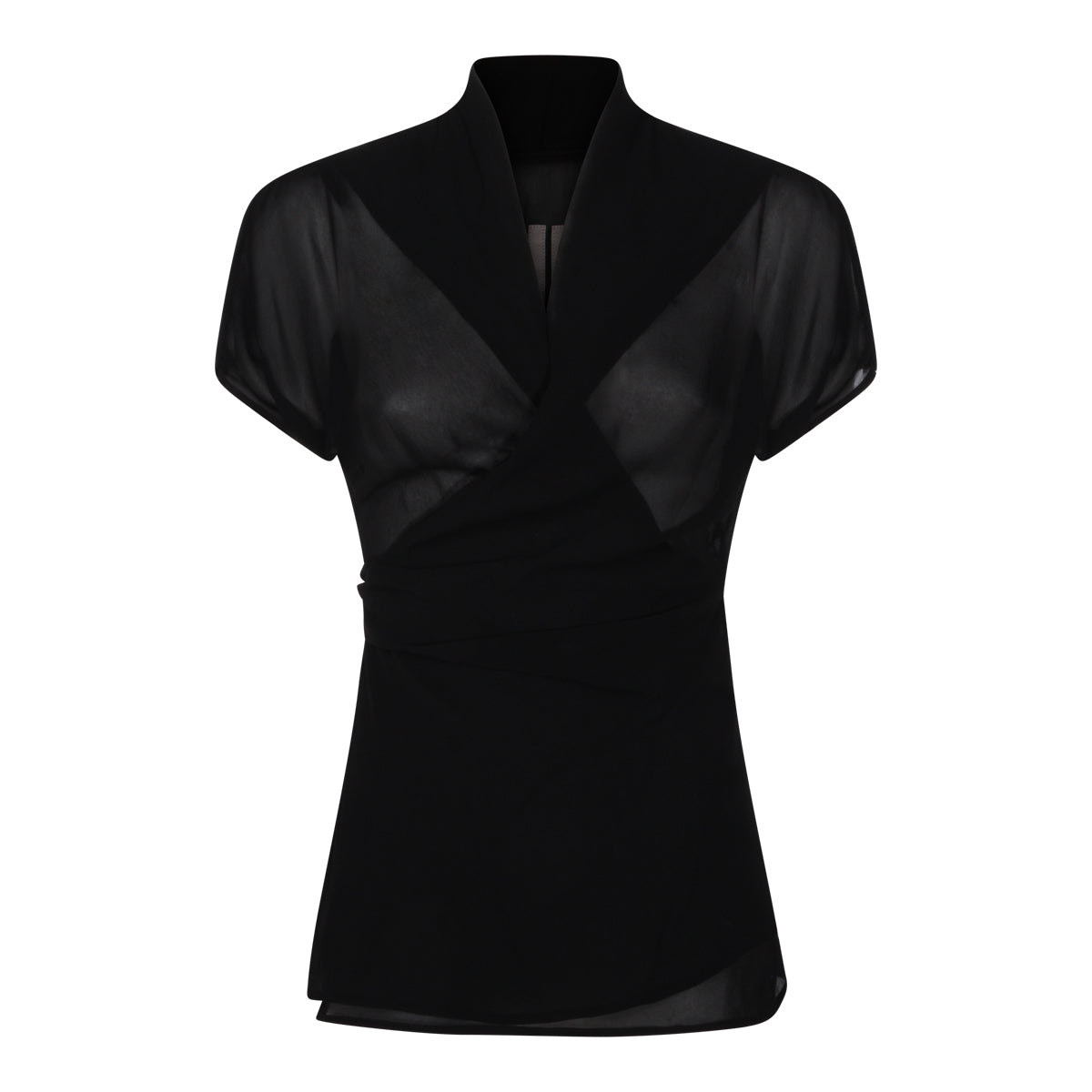 BLACK SILK TOP