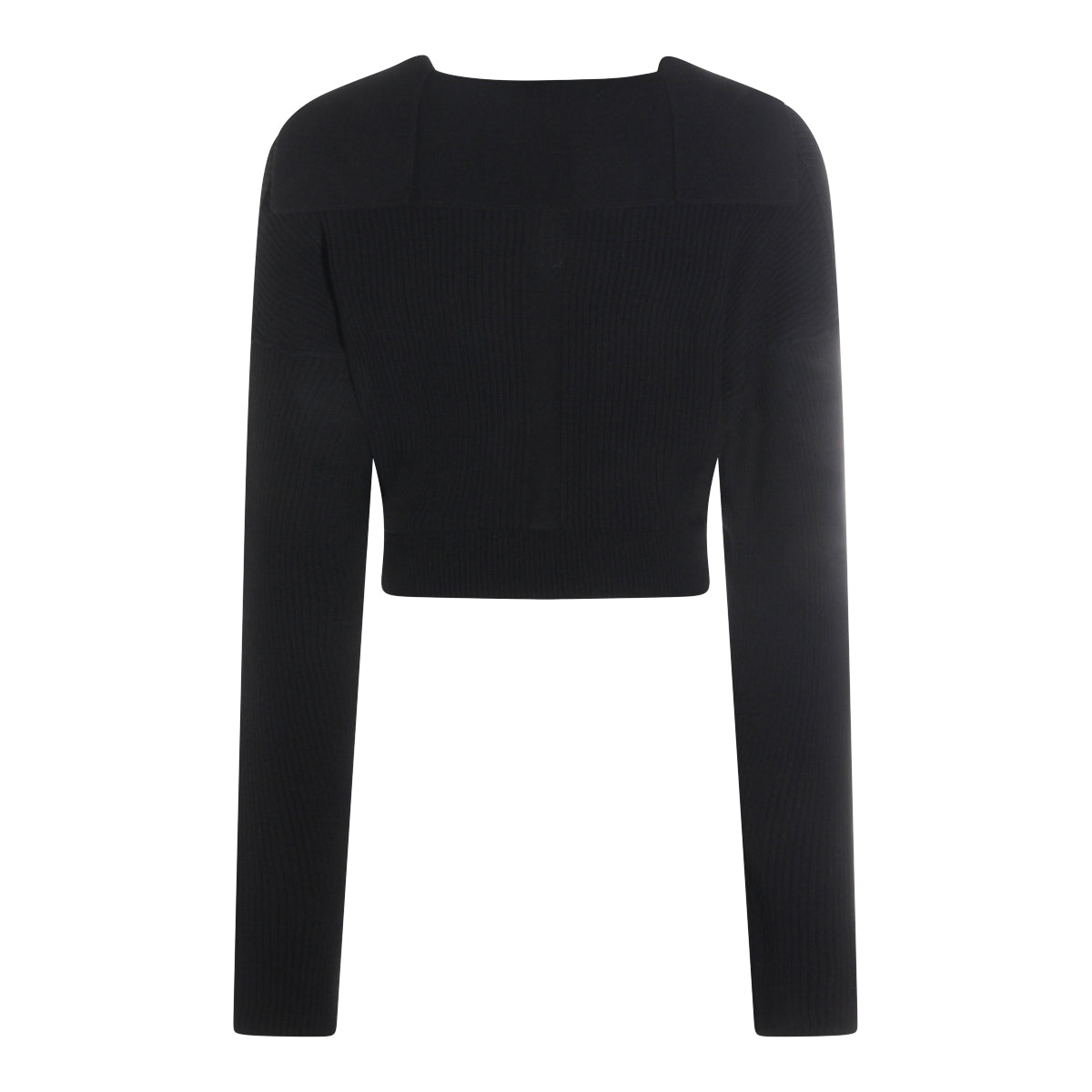 BLACK WOOL KNITWEAR