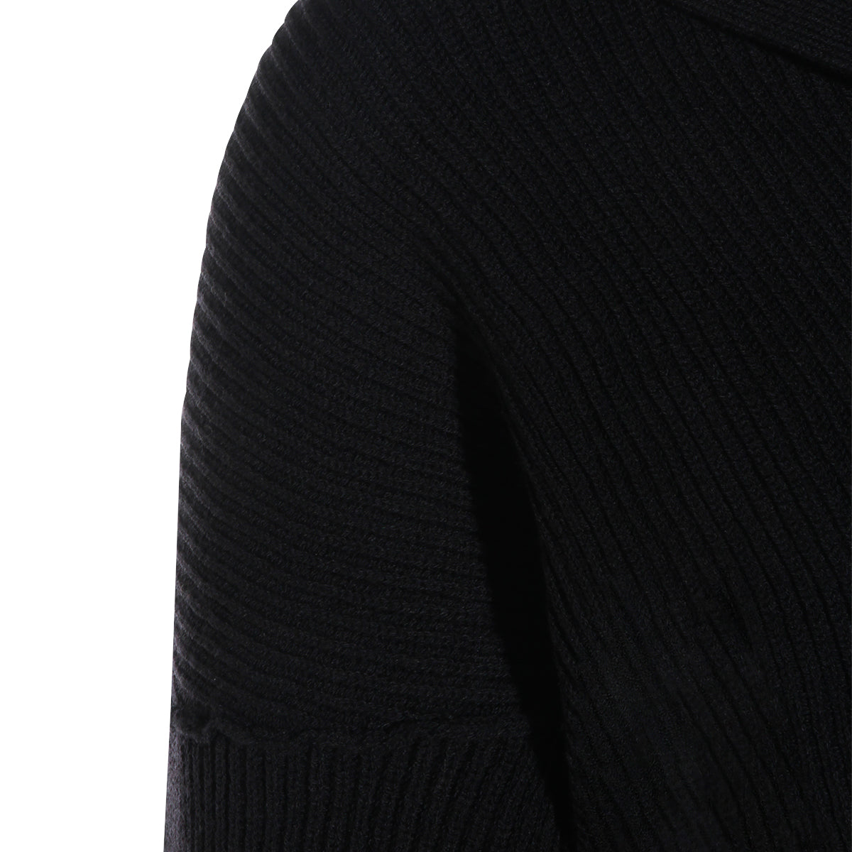 BLACK WOOL KNITWEAR