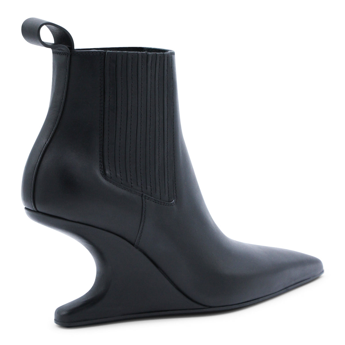 BLACK LEATHER BOOTS