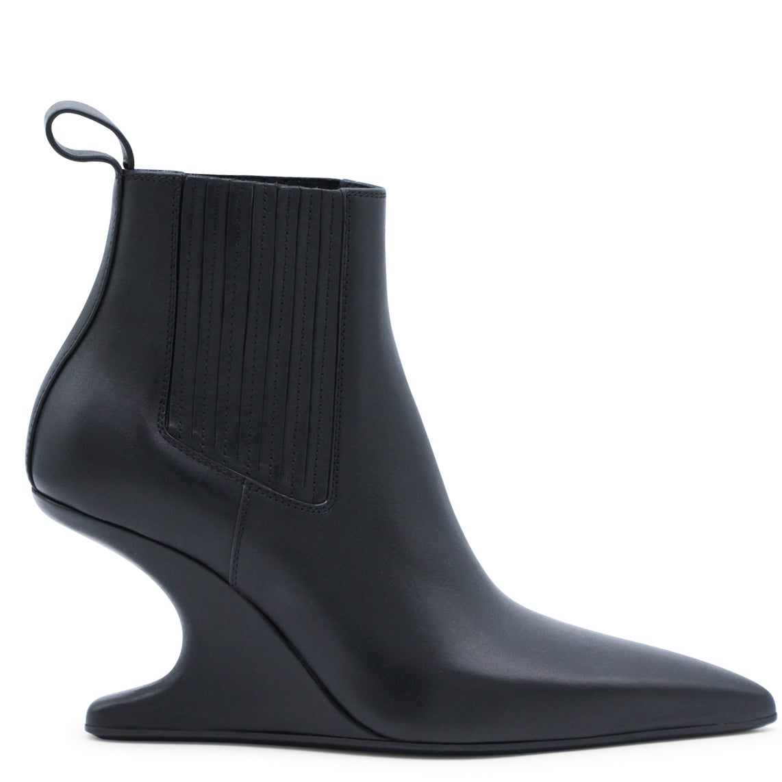 BLACK LEATHER BOOTS