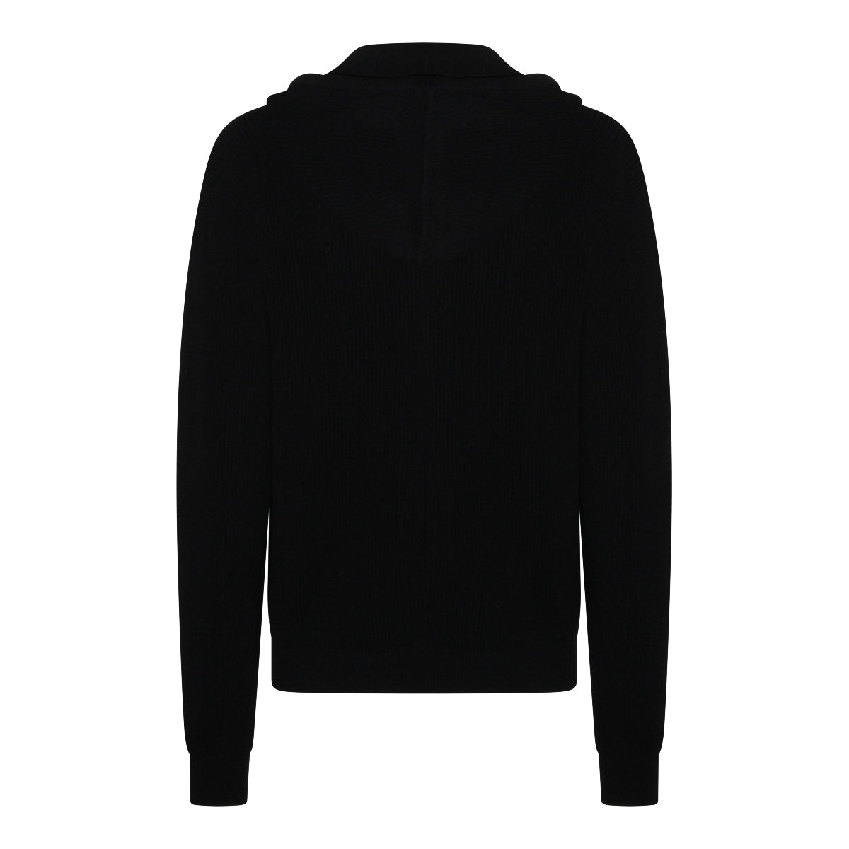 BLACK WOOL KNITWEAR
