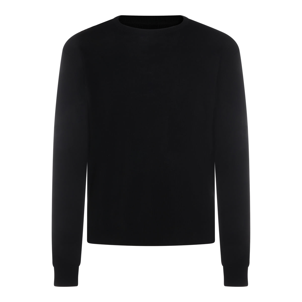 BLACK WOOL KNITWEAR