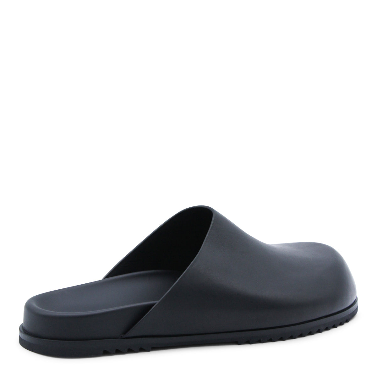 BLACK LEATHER SANDALS