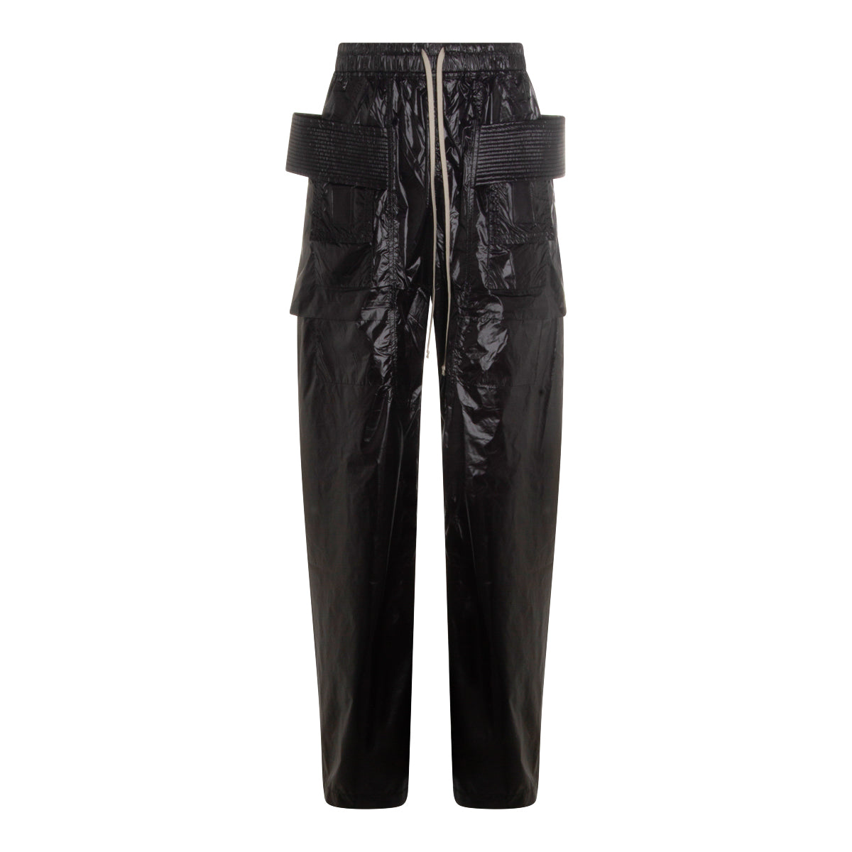 BLACK CREATCH WIDE CARGO DRAWSTRING PANT