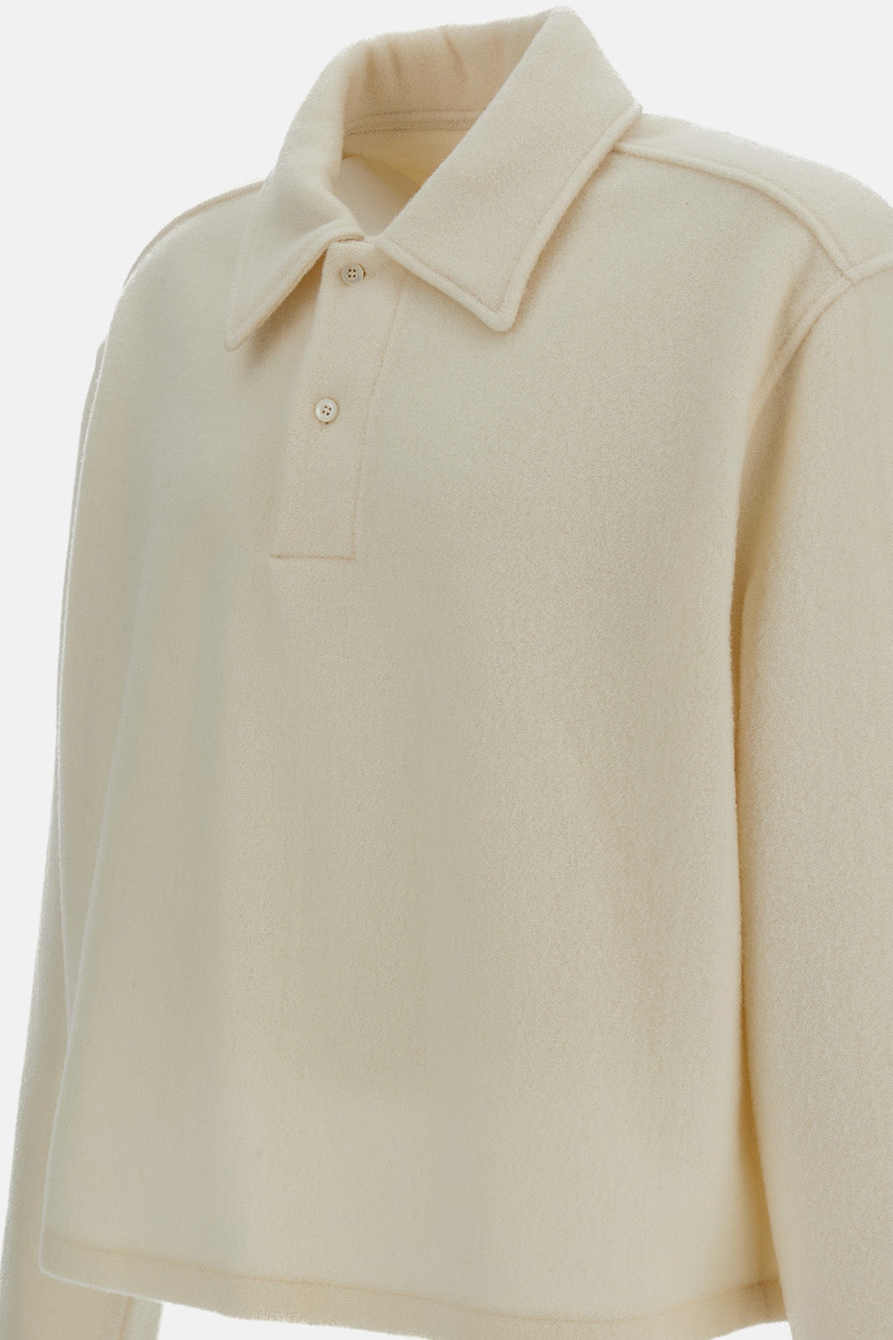 WOOL FLEECE POLO