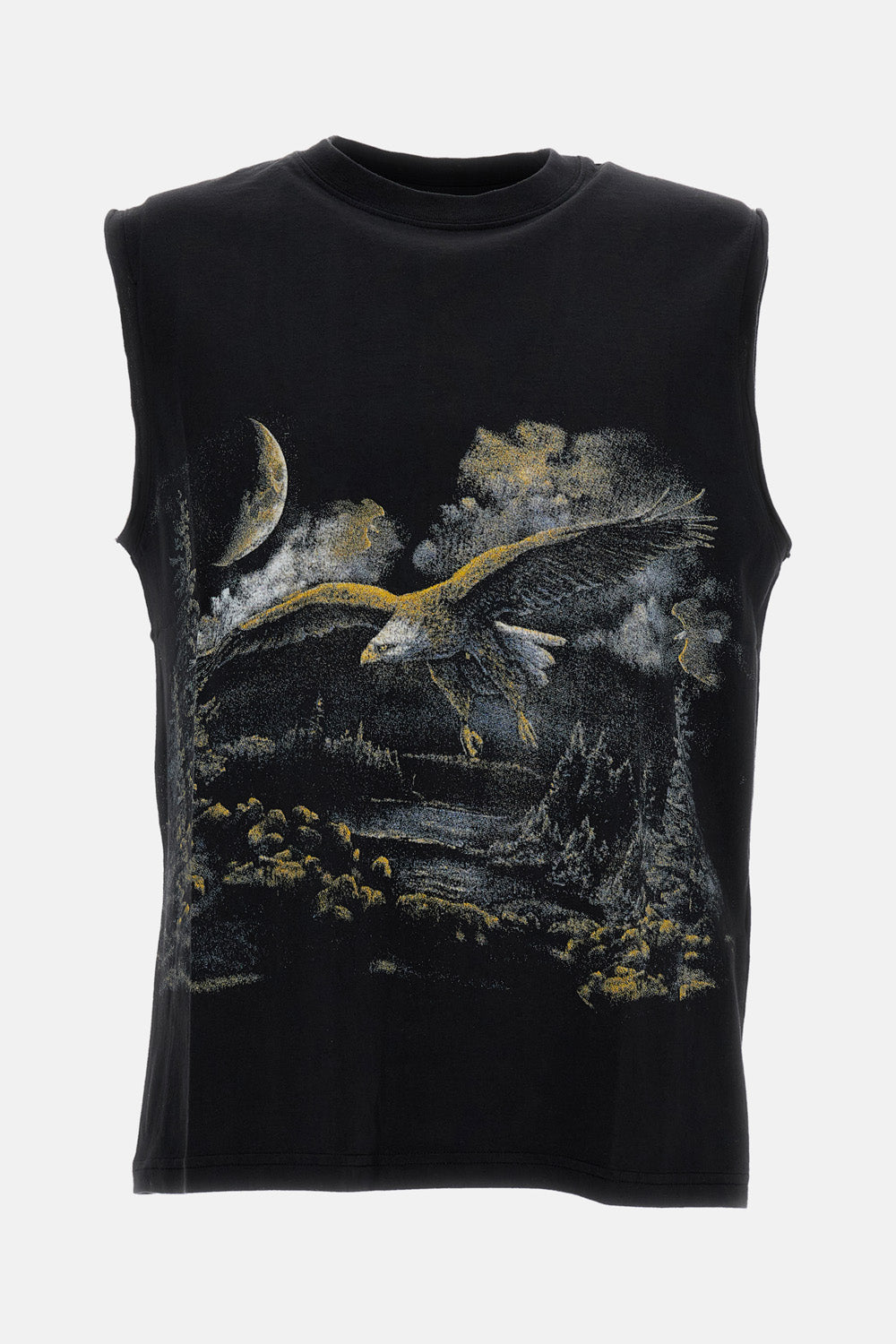 SLEEVELESS PRINTED T-SHIRT