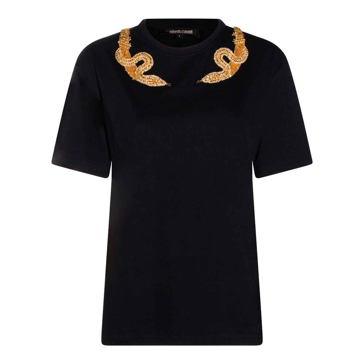 BLACK COTTON T-SHIRT
