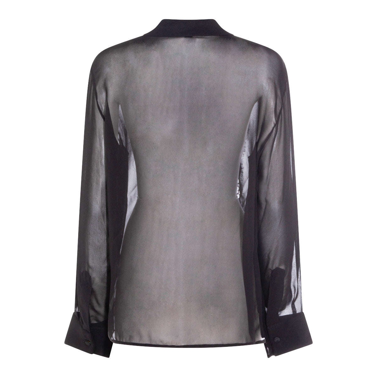 BLACK SILK SHIRT