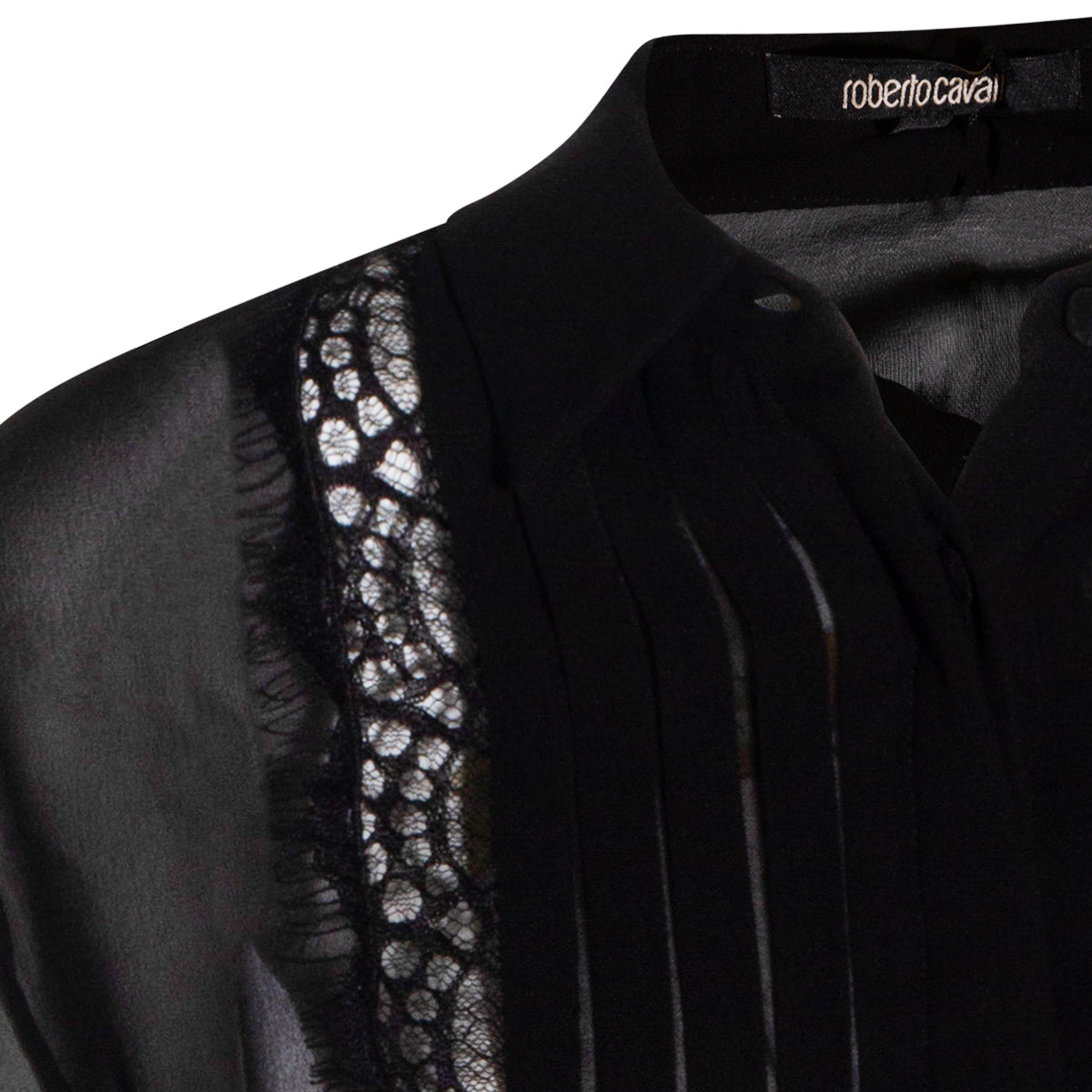BLACK SILK SHIRT