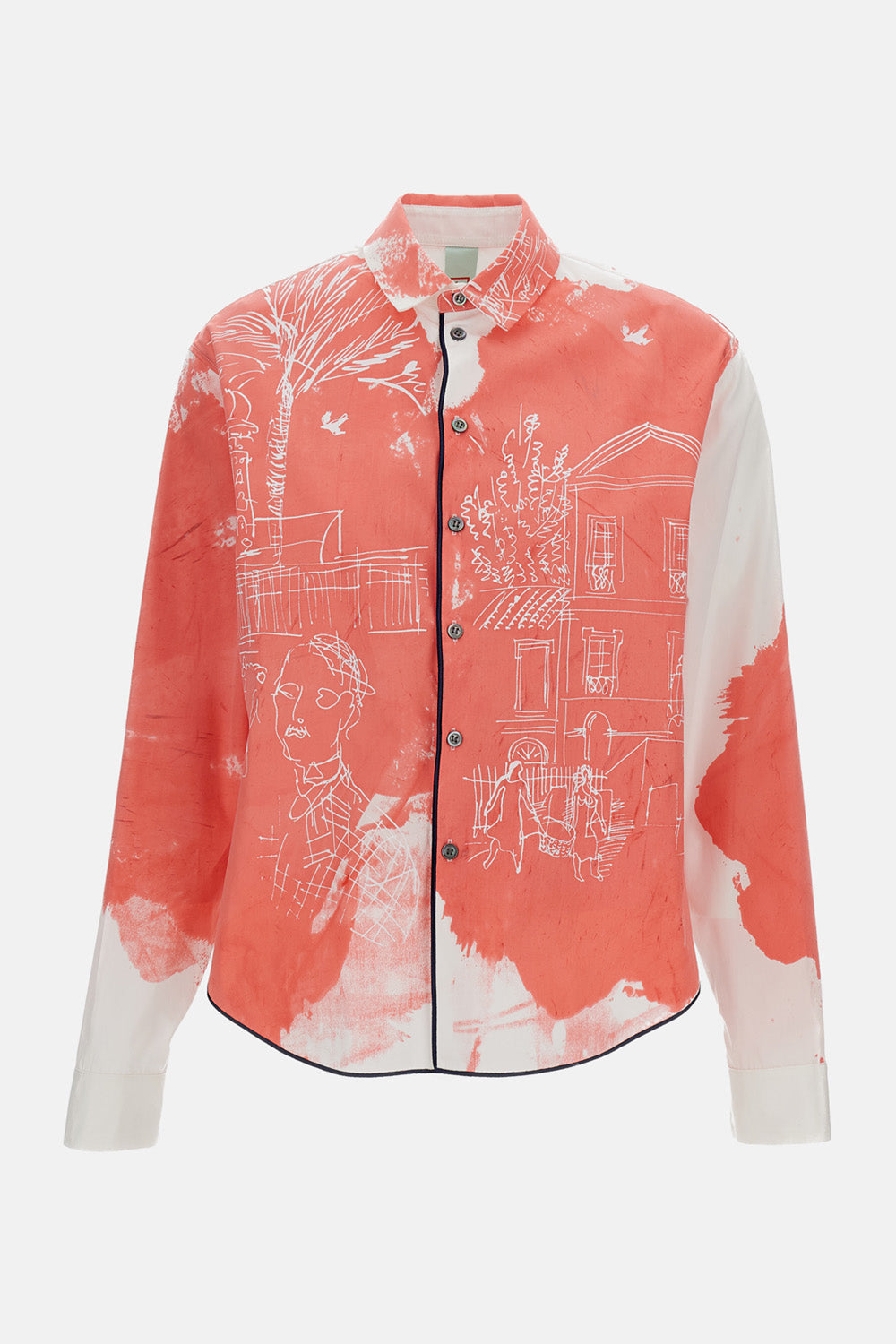 COTTON SHIRT WITH DRAWINGS