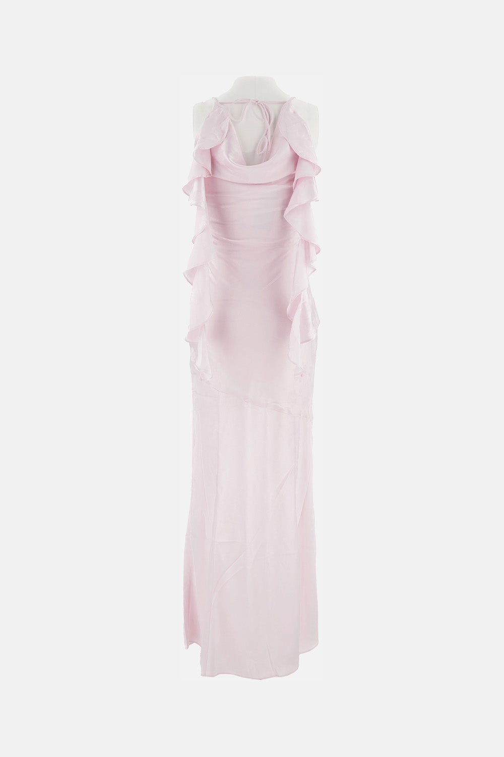 LONG WATERFALL DRESS