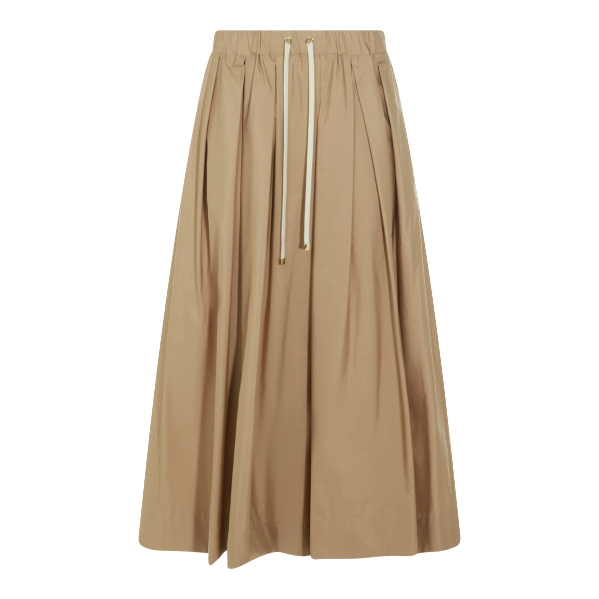 BEIGE COTTON PINETA LONG SKIRT