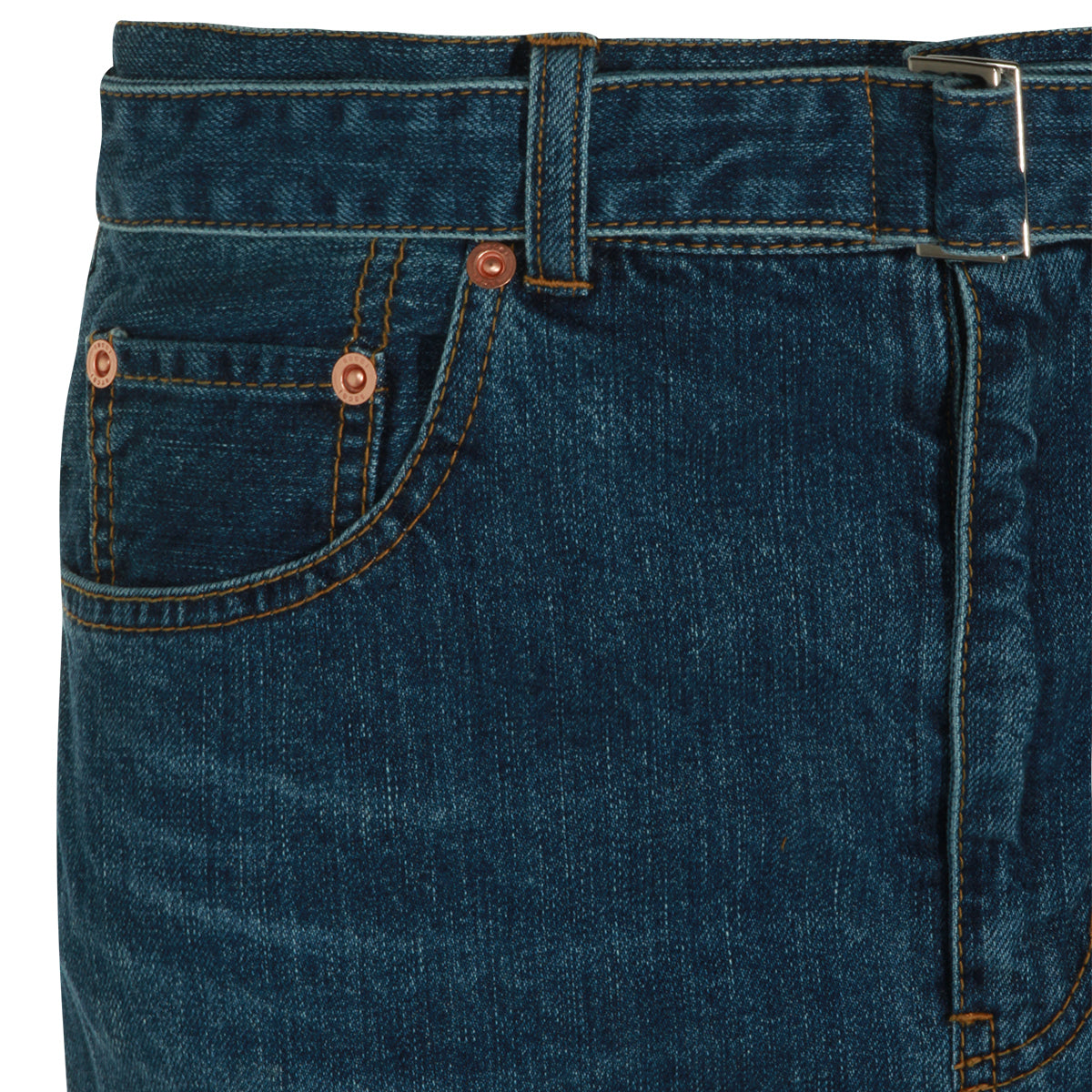 BLUE COTTON SKIRT
