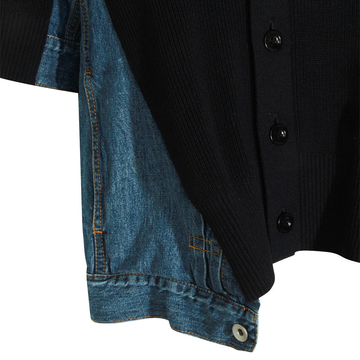 DARK BLUE AND DENIM KNITWEAR