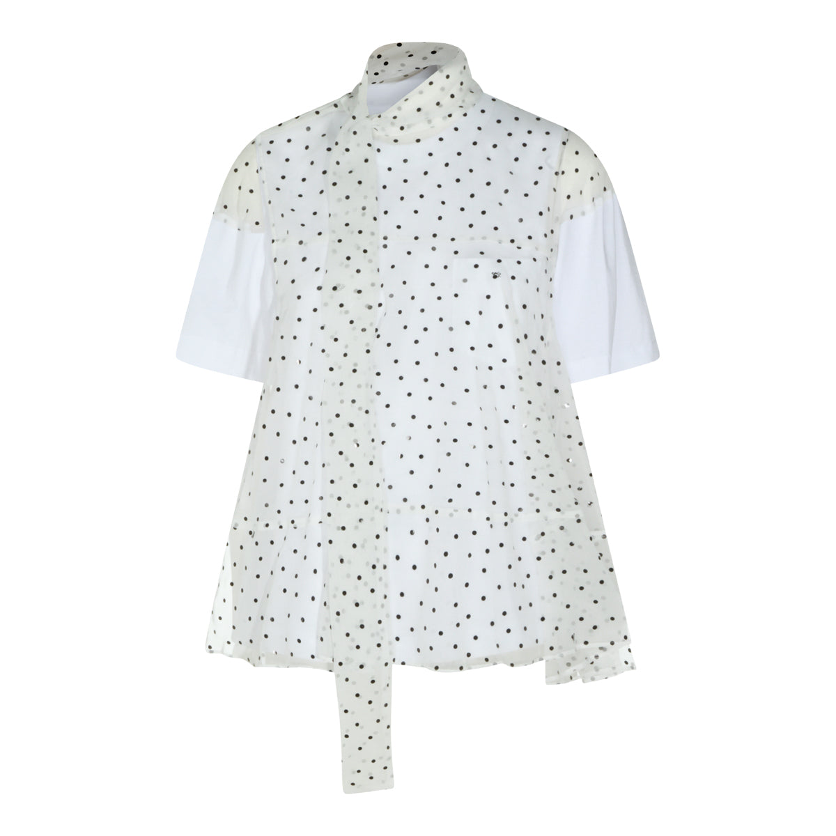 WHITE COTTON T-SHIRT