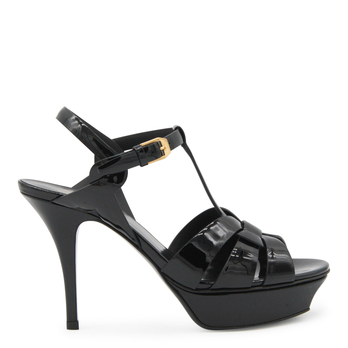 BLACK LEATHER TRUBUTE 75 SANDALS