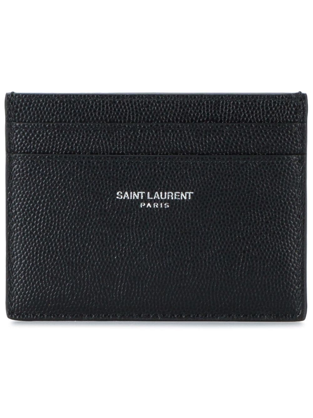 BLACK LEATHER CARD HOLDER