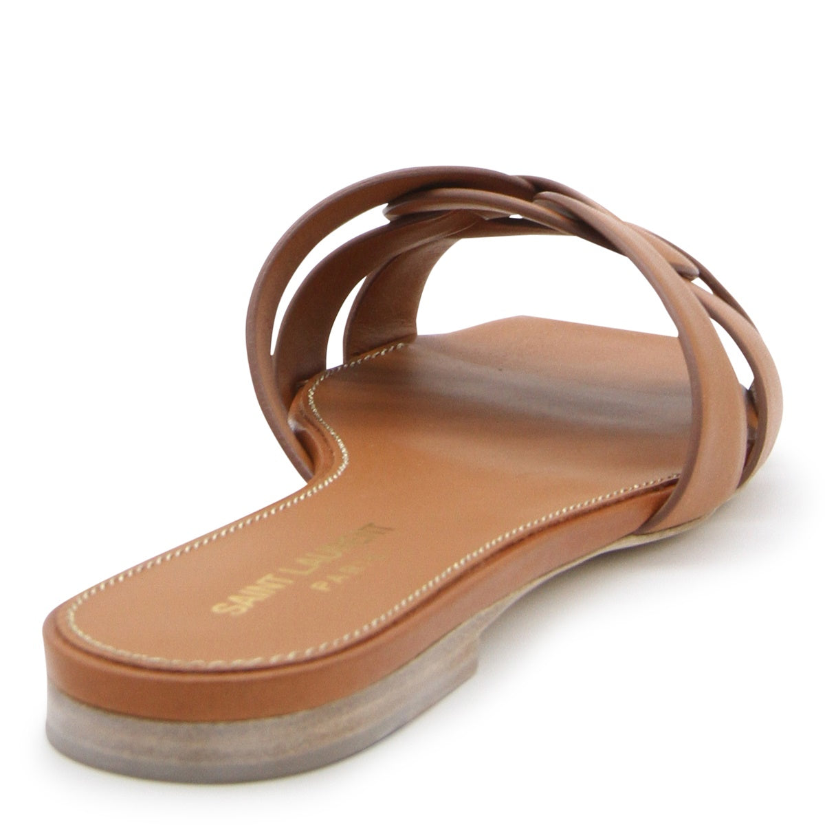BROWN LEATHER TRIBUTE 05 FLATS