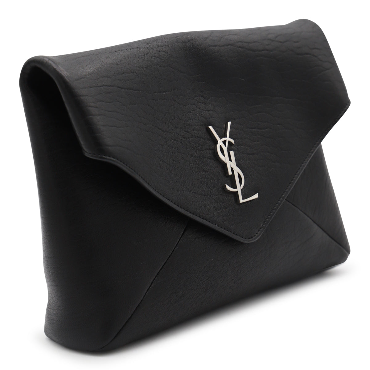 BLACK LEATHER CROSSBODY BAG