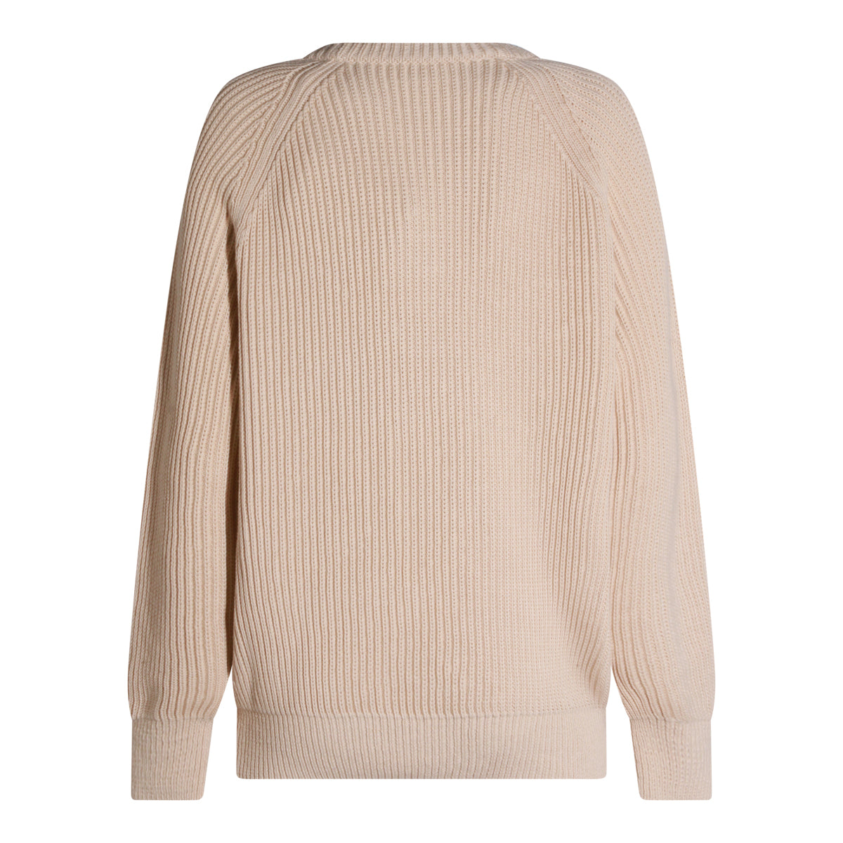 LIGHT BROWN COTTON KNITWEAR
