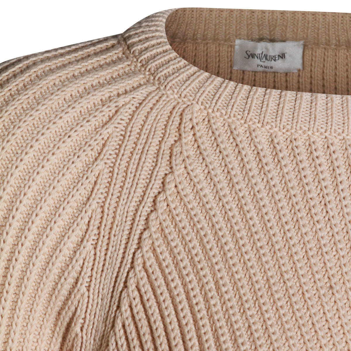 LIGHT BROWN COTTON KNITWEAR