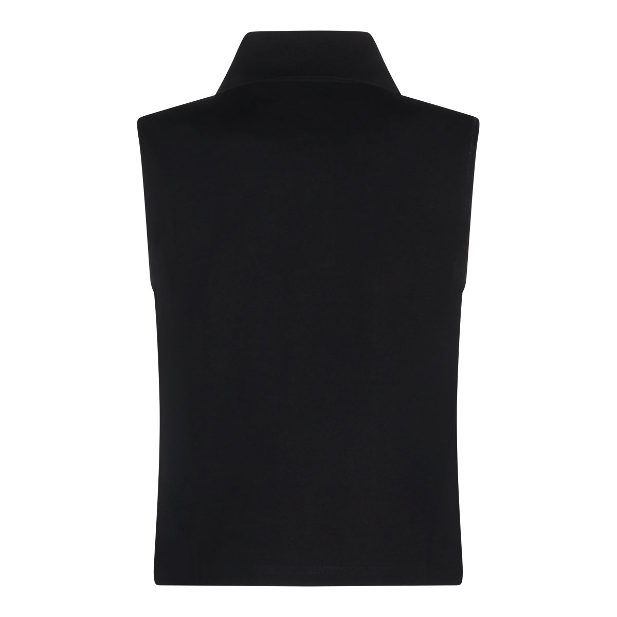 BLACK COTTON POLO SHIRT