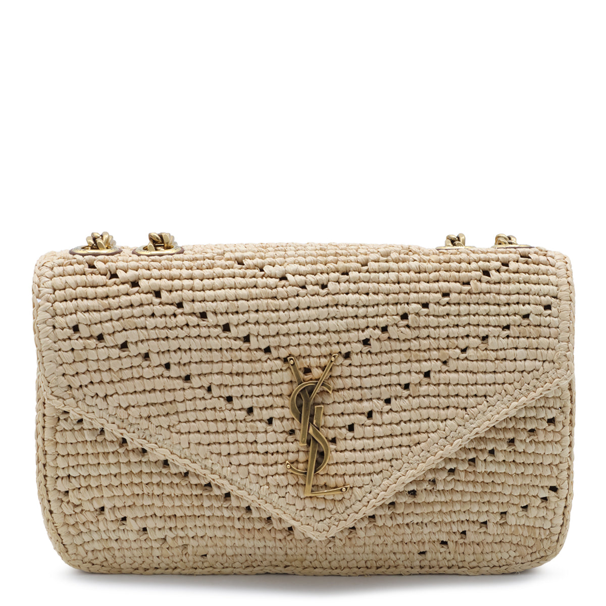 RAFFIA LOULOU SMALL SHOULDER BAG